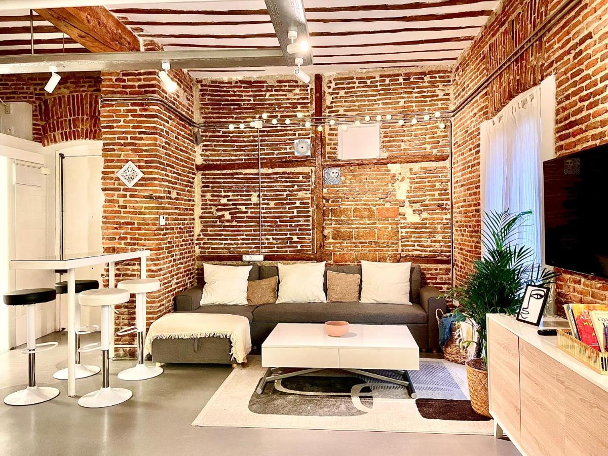 Calle Amparo100 Red Brick Loft For 8 Lavapies Apartamento Madrid